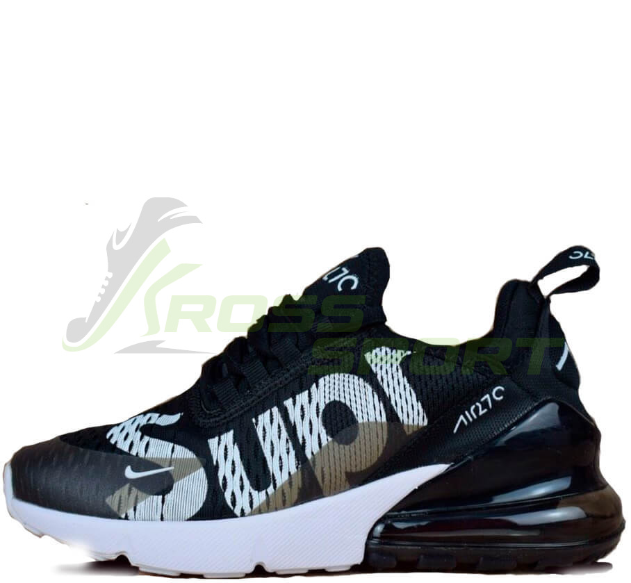  Nike Air Max 270 x Supreme Black/White