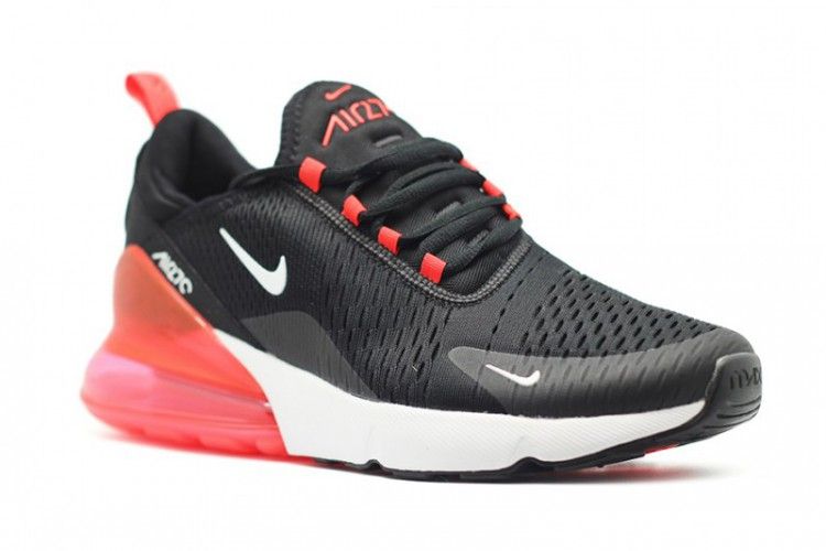 Nike Air Max 270 Black/White/Red, черный с белым и красным, нейлон, мужские