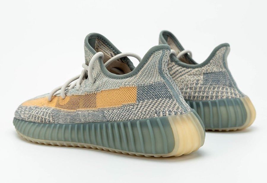 Adidas Yeezy Boost 350 V2 Static, серый, голубой, текстиль, мужские, женские